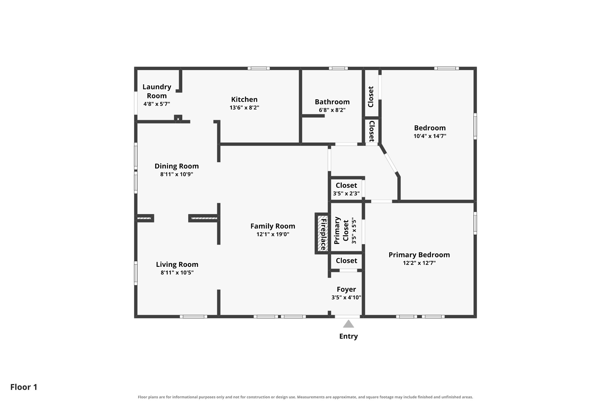 Floor plan for 1814 Felch Ave